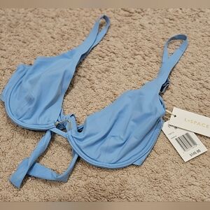 NWT L*SPACE Fused Alana Swimsuit Top, Size Medium
